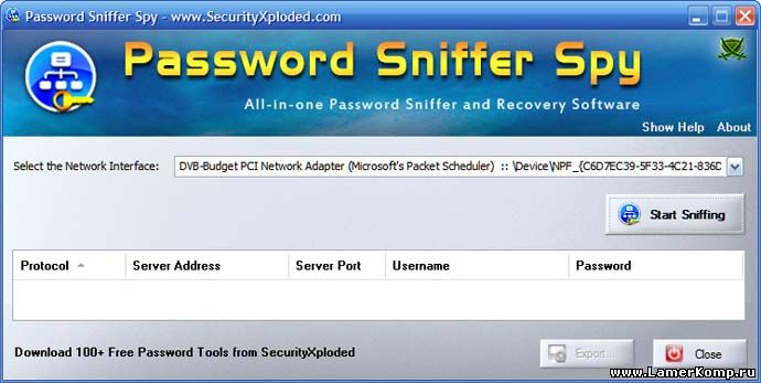 Password Sniffer Spy