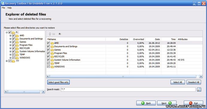 Recovery Toolbox File Undelete