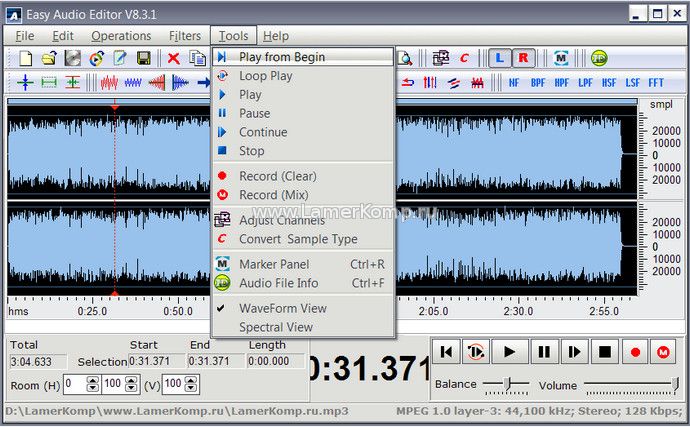 easy free audio editor