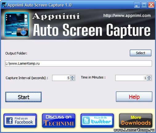 Auto Screen Capture автоматическое снятие скриншотов